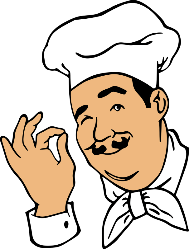 Chef Cook Cartoon Drawing  - ArtRose / Pixabay
